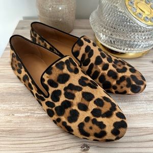 j.Crew Leopard Loafers